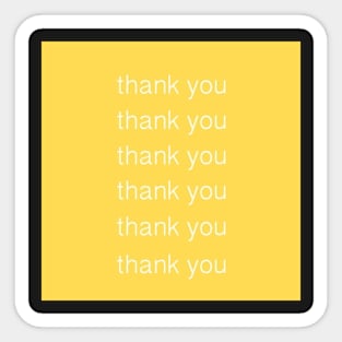 thank you Sticker